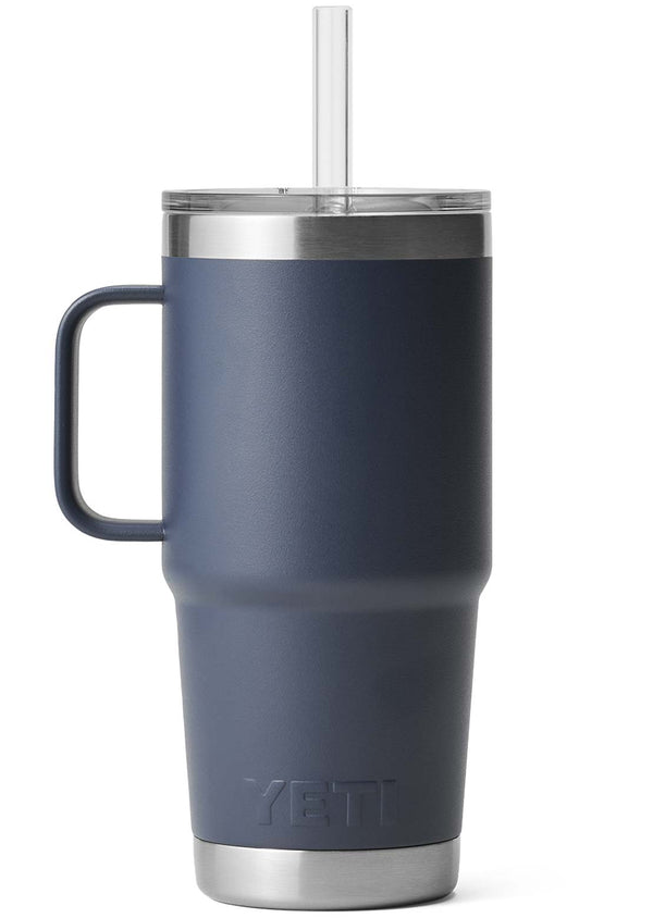 YETI Rambler 25 oz Straw Mug, Vacuum Insulated, Stainless Steel, Navy