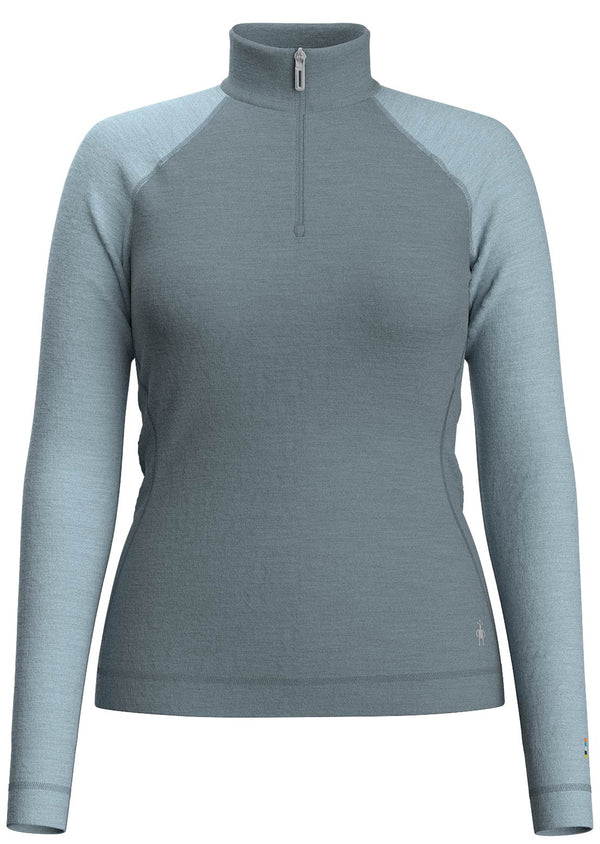 Smartwool Women's Intraknit Thermal Merino Base Layer Colorblock 1/4 Zip