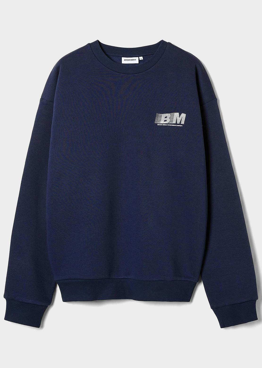 Beyond Medals Men&#39;s Retro Crewneck Navy