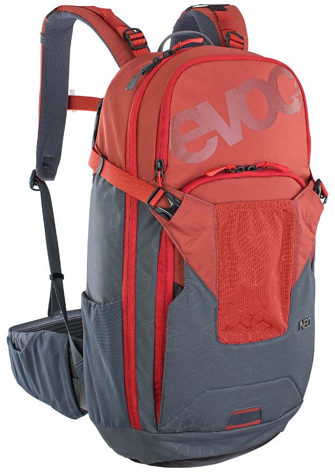 Evoc Neo 16L Backpack with protection Chili Red/Carbon Grey