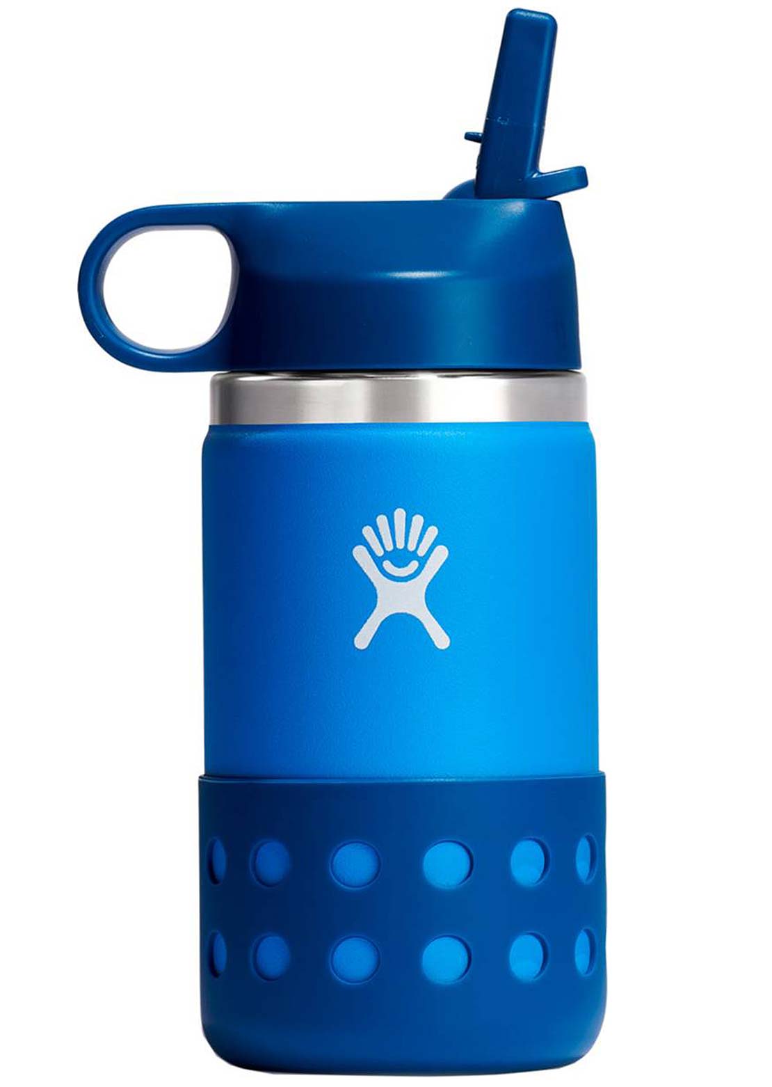 Hydro Flask Kids 12 oz. Insulated Wide Mouth Bottle With Straw Lid & Boot -  Dew