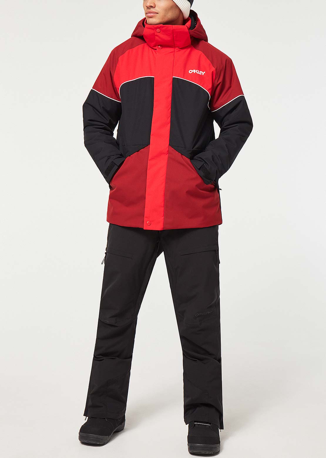 Oakley Men&#39;s TNP Rotation RC Insulated Jacket Red/Black Color Block