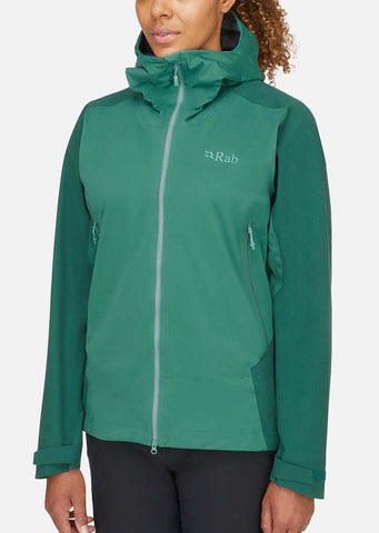 Rab Kinetic Alpine 2.0 Jacket Womens Green Slate Eucalyptus M