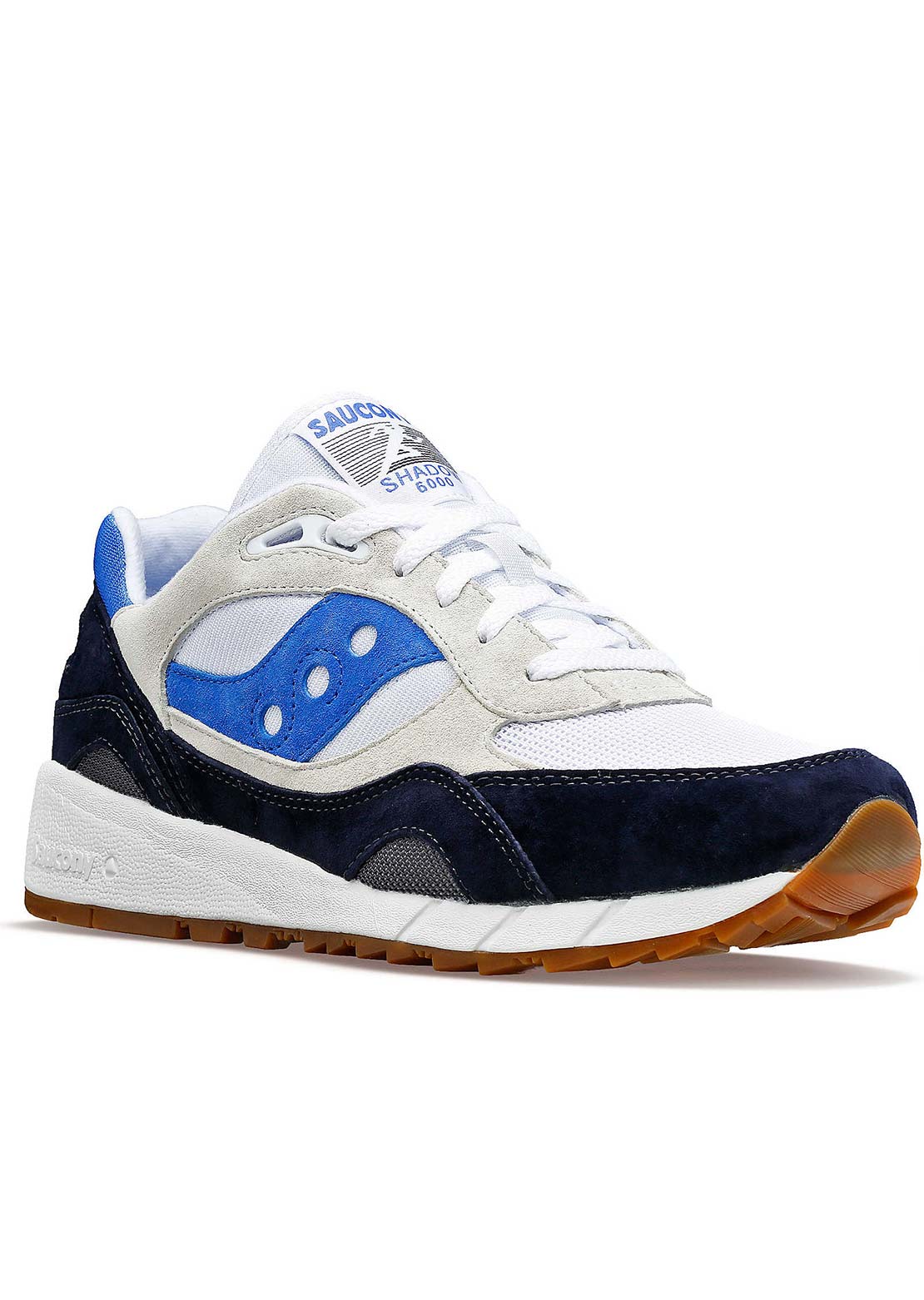 Saucony Men&#39;s Shadow 6000 Shoes White/Navy/Blue