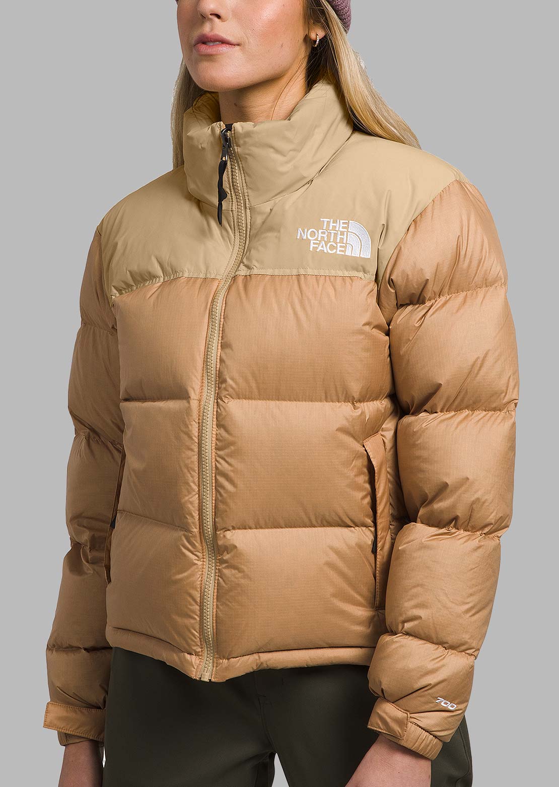 The North Face Women&#39;s 1996 Retro Nuptse Jacket Almond Butter/Khaki Stone