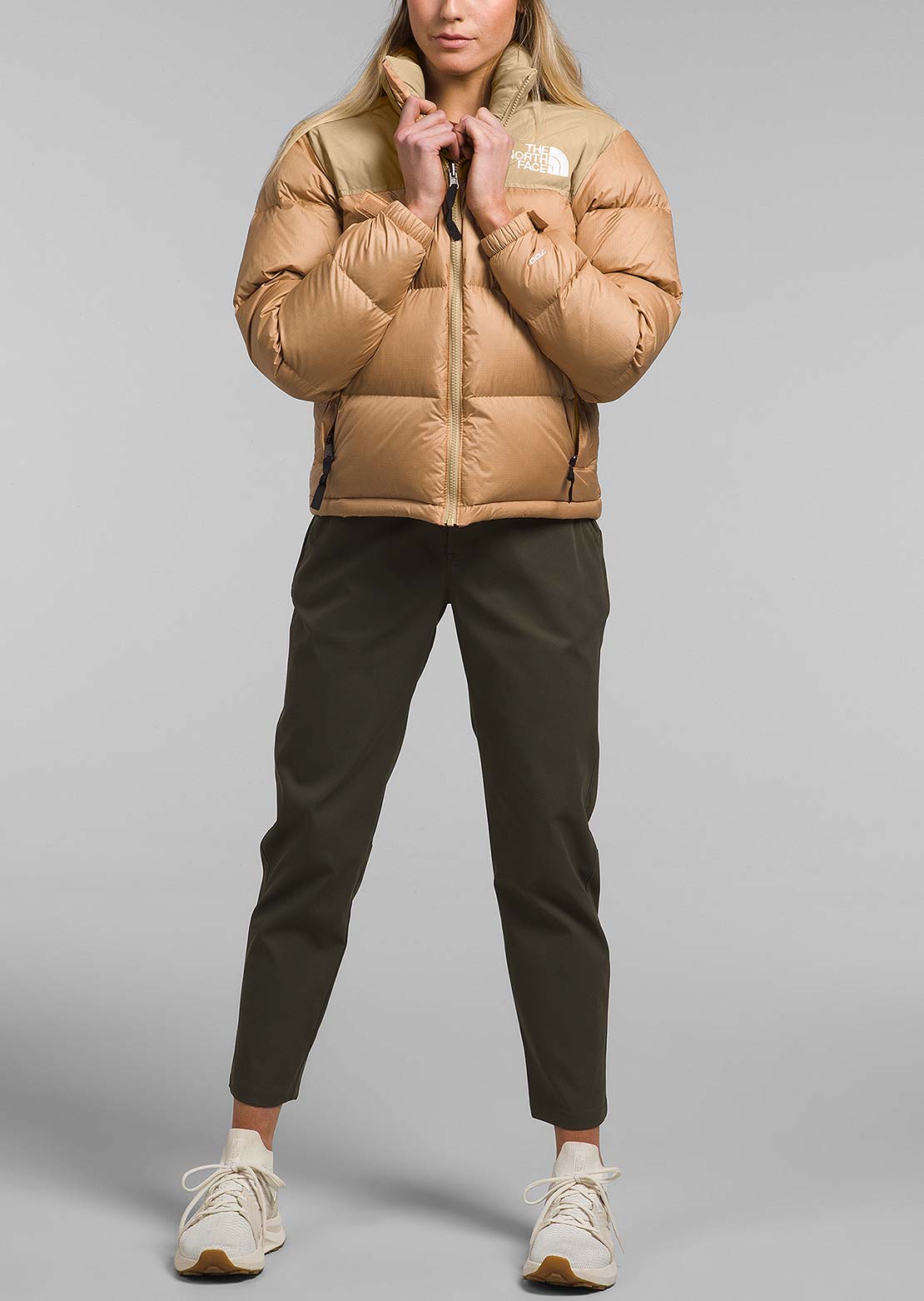 The North Face Women&#39;s 1996 Retro Nuptse Jacket Almond Butter/Khaki Stone