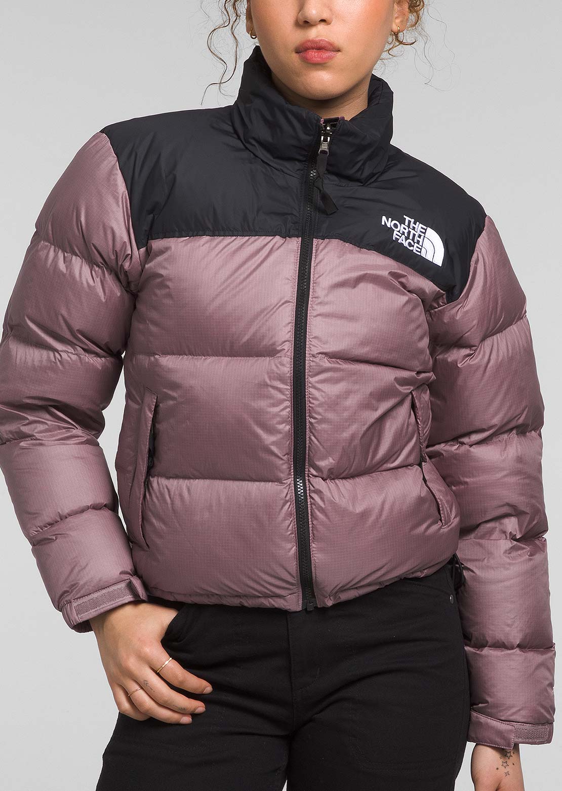 The North Face Women&#39;s 1996 Retro Nuptse Jacket Fawn Grey/TNF Black