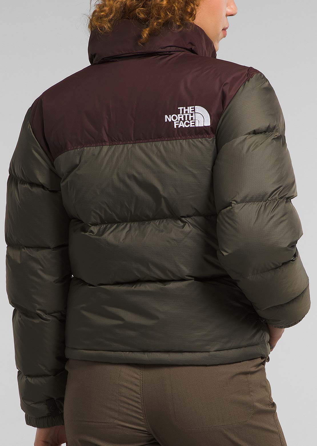 The North Face Women&#39;s 1996 Retro Nuptse Jacket New Taupe Green / Coal Brown