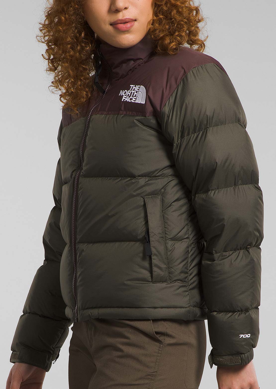 The North Face Women&#39;s 1996 Retro Nuptse Jacket New Taupe Green / Coal Brown