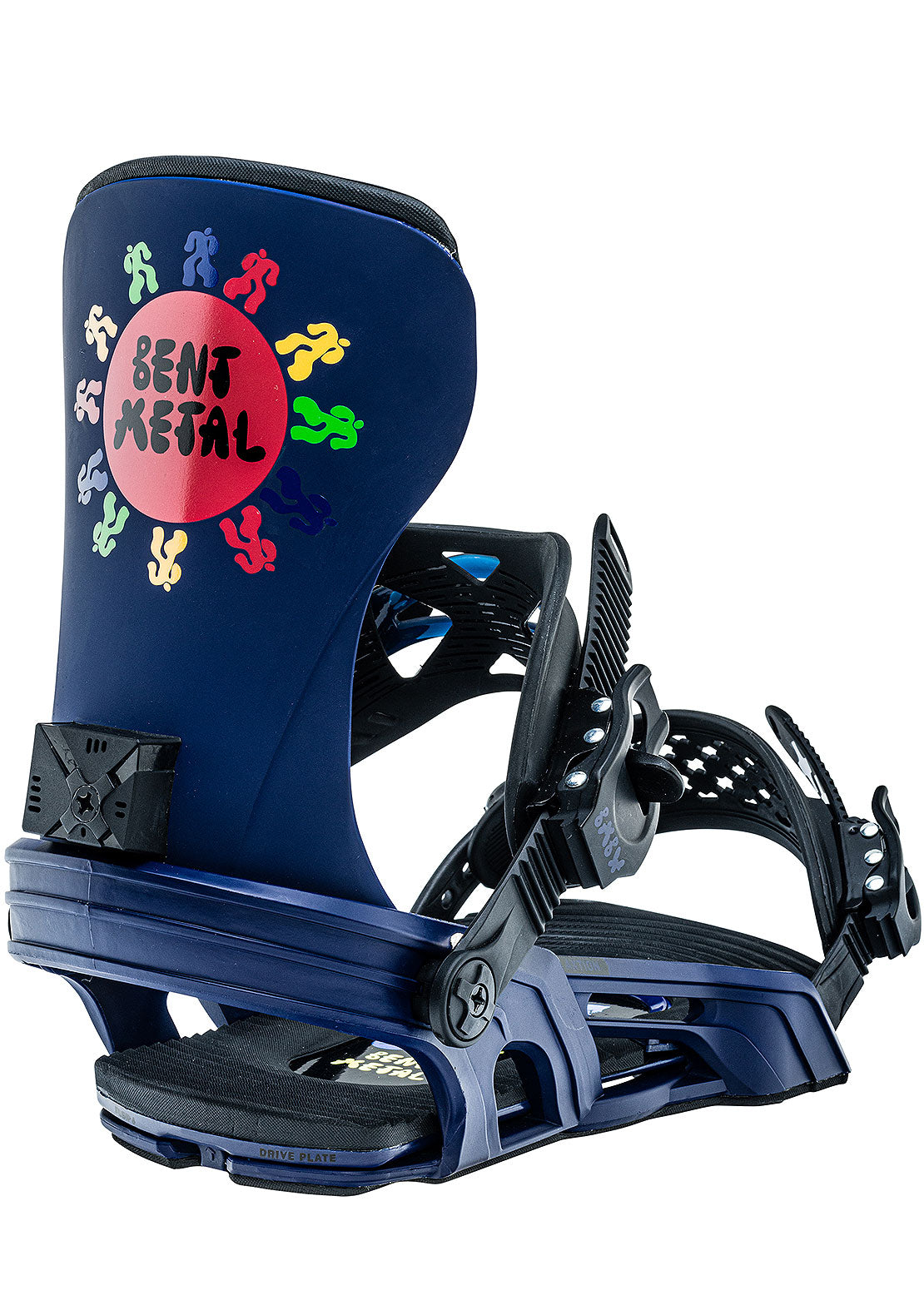 Bent Metal Men&#39;s Axtion Snowboard Bindings Blue