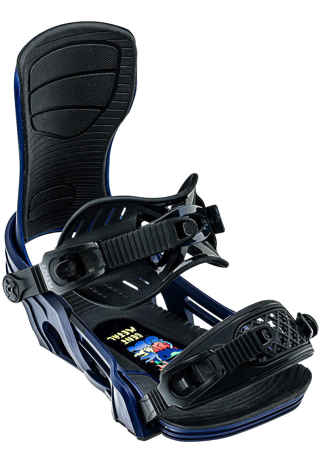 Bent Metal Men&#39;s Axtion Snowboard Bindings Blue