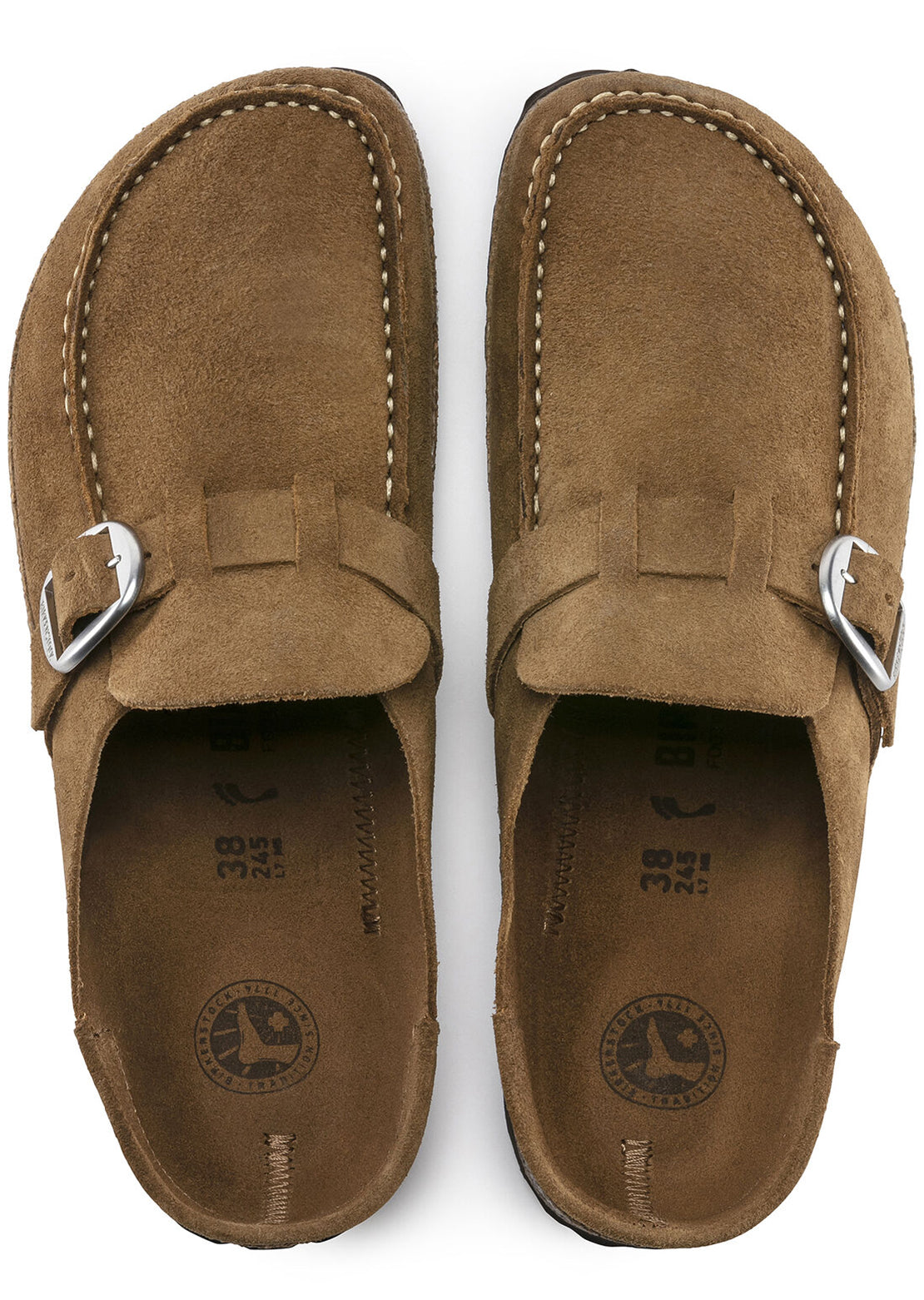 Birkenstock Women&#39;s Buckley Suede Narrow Slip-On Tea