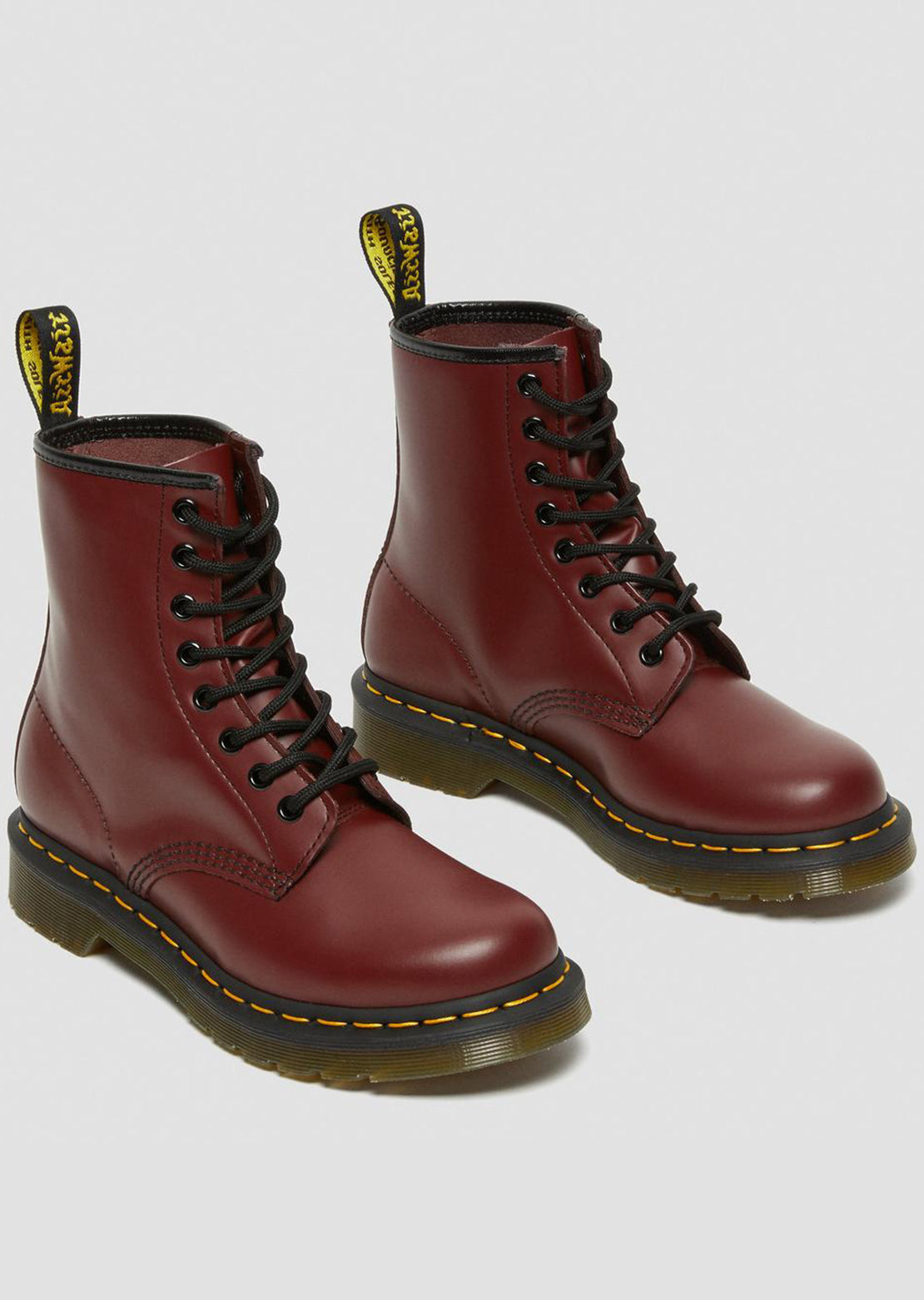 Dr.Martens Women&#39;s 1460 Boots Smooth Cherry Red