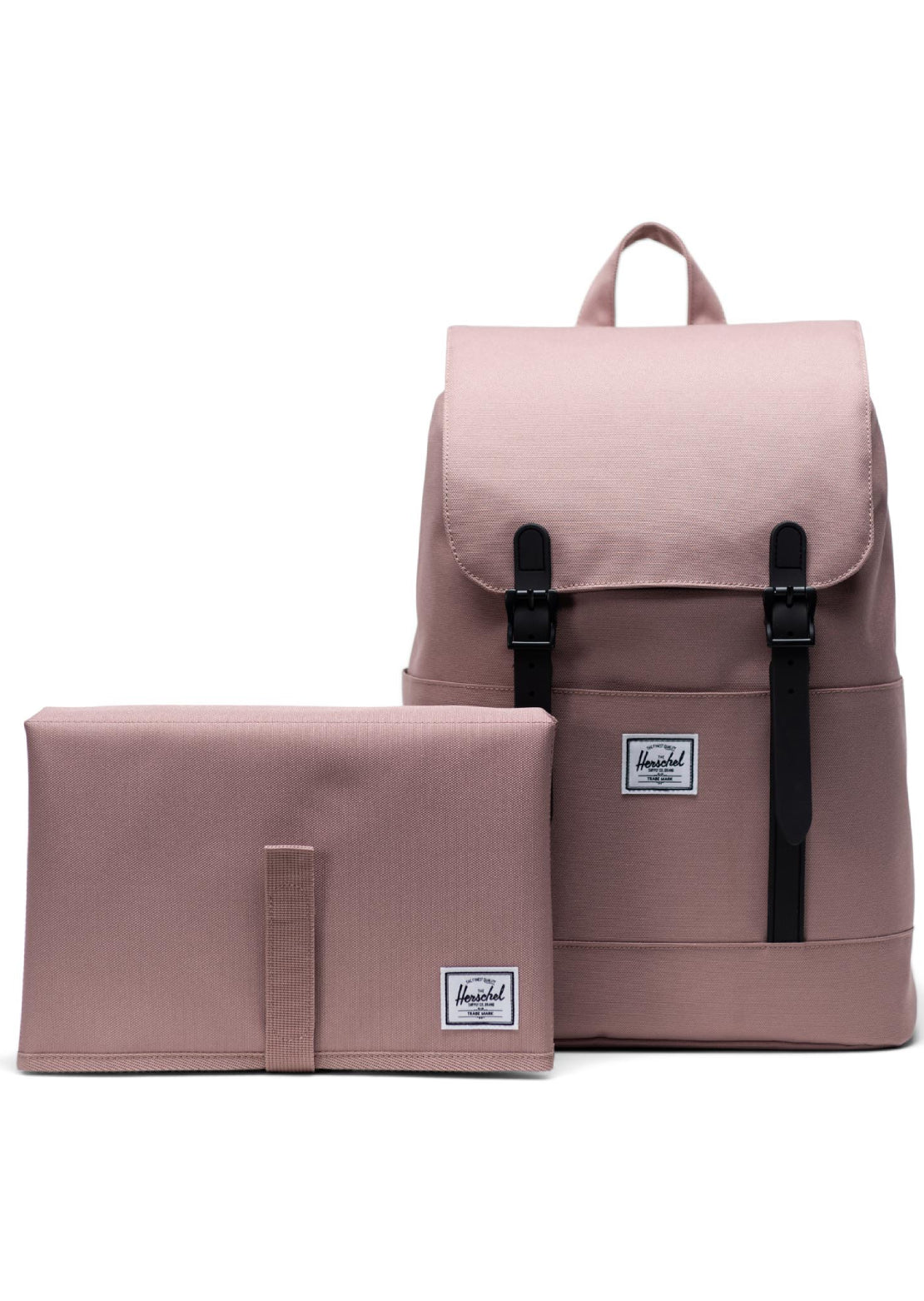 Herschel Strand Sprout Diaper Bag - Crosshatch Ash Rose