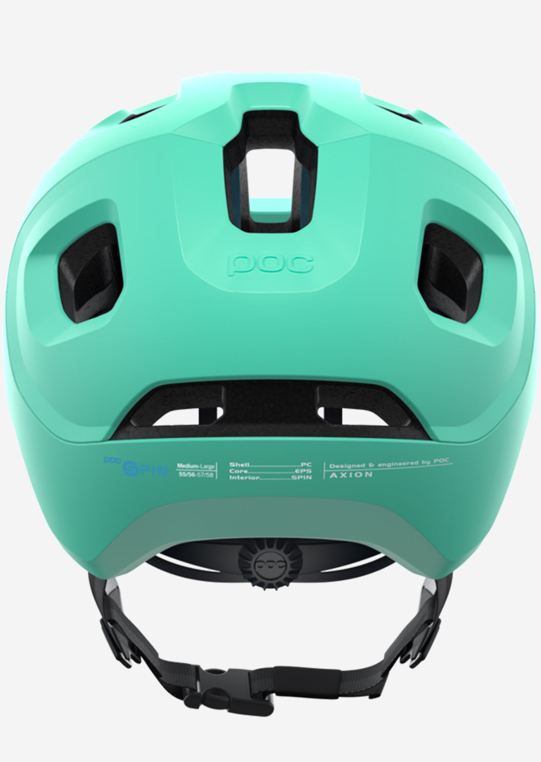 POC Axion Spin Mountain Bike Helmet Fluorite Green Matte