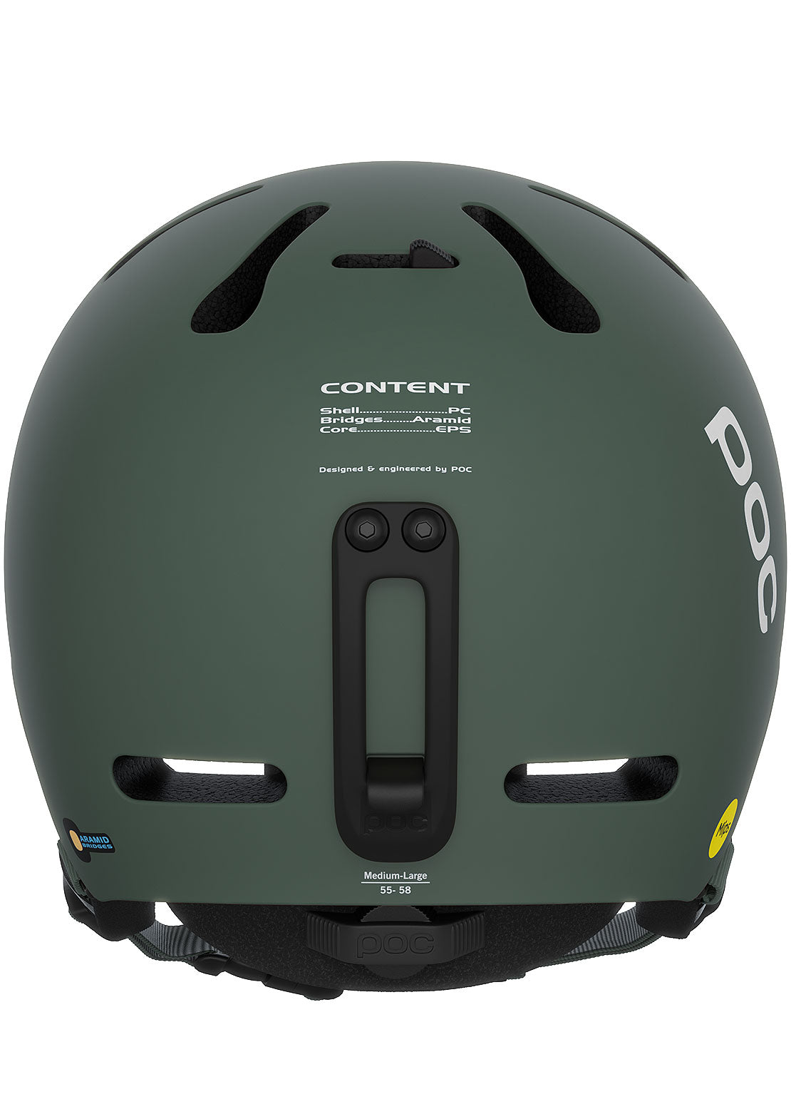 POC Fornix MIPS Helmet Epidote Green Matt