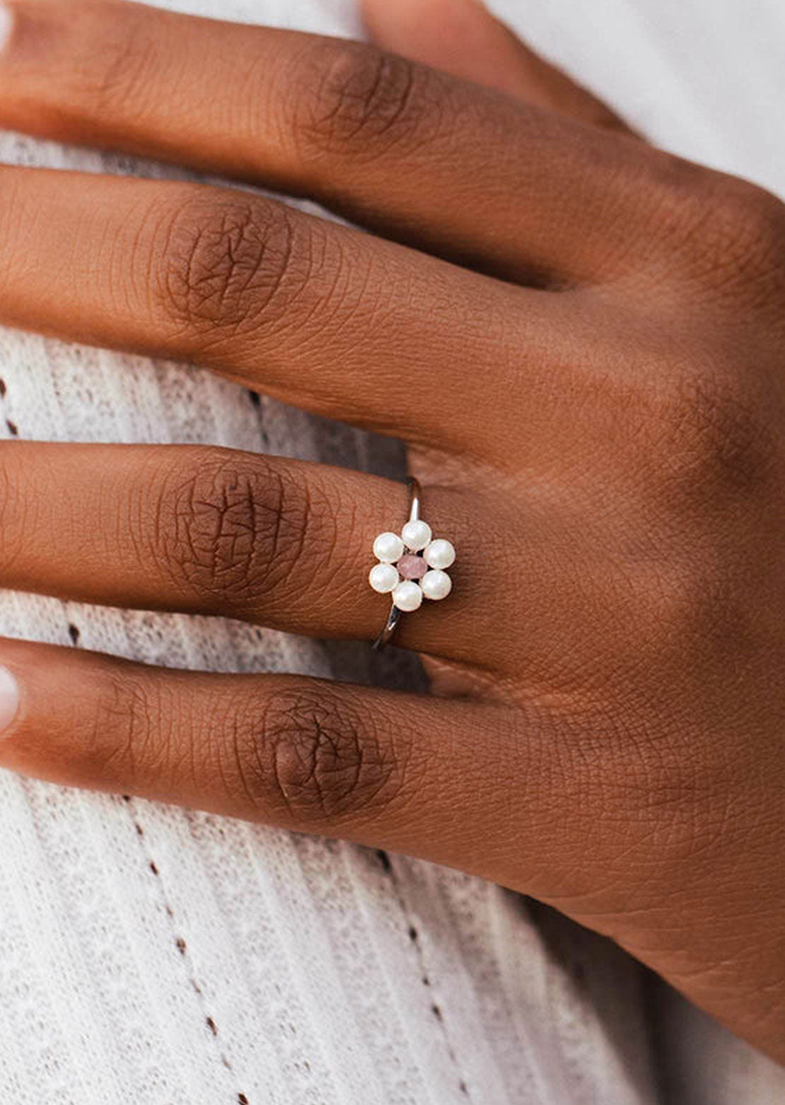 Pearl 2025 flower ring