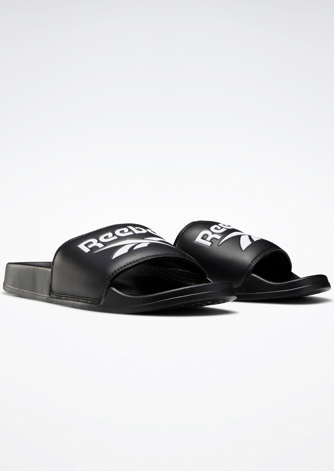 Reebok Women&#39;s Classic Slides Black/White/Black