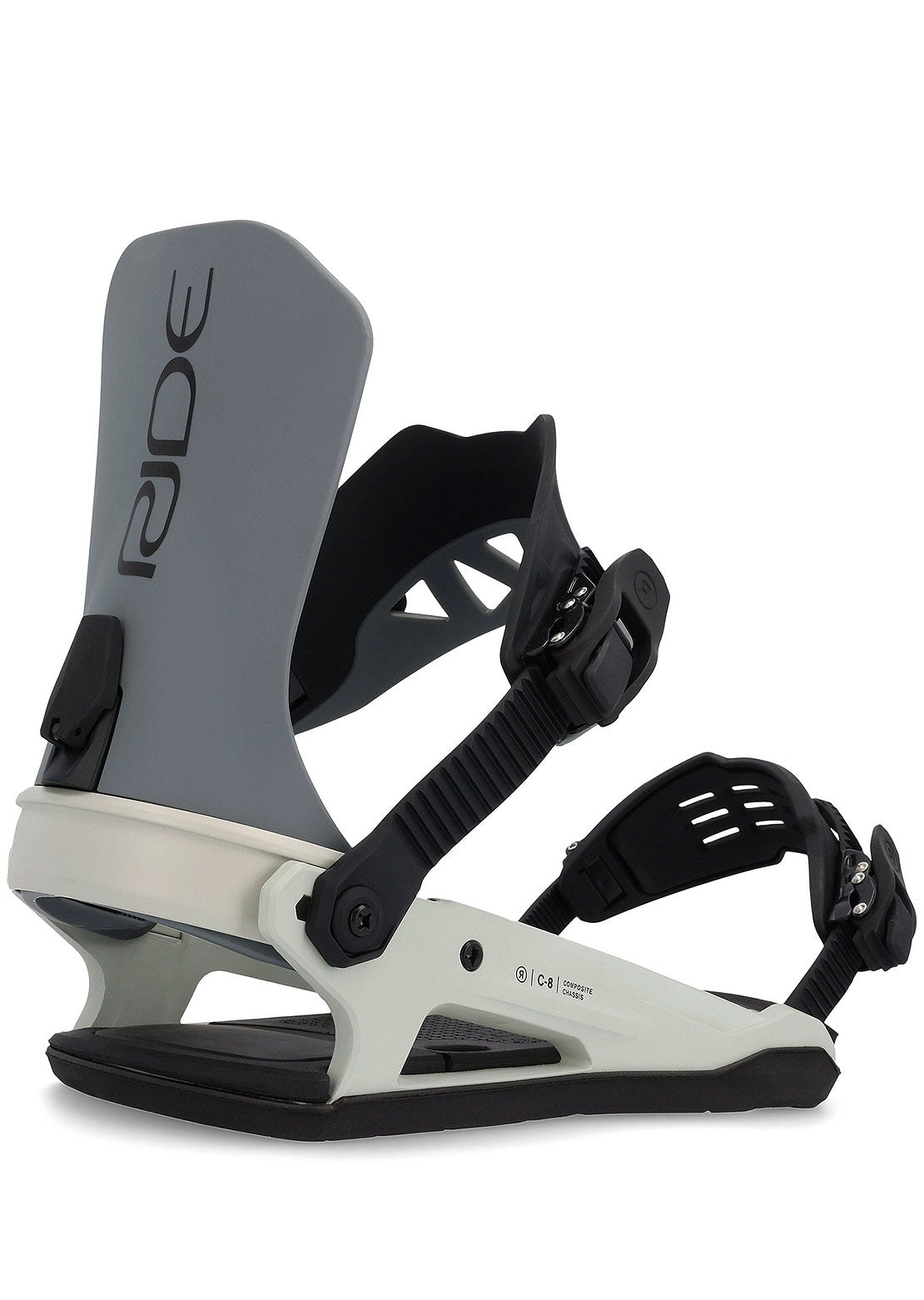 Ride Men&#39;s C-8 Snowboard Bindings Grey