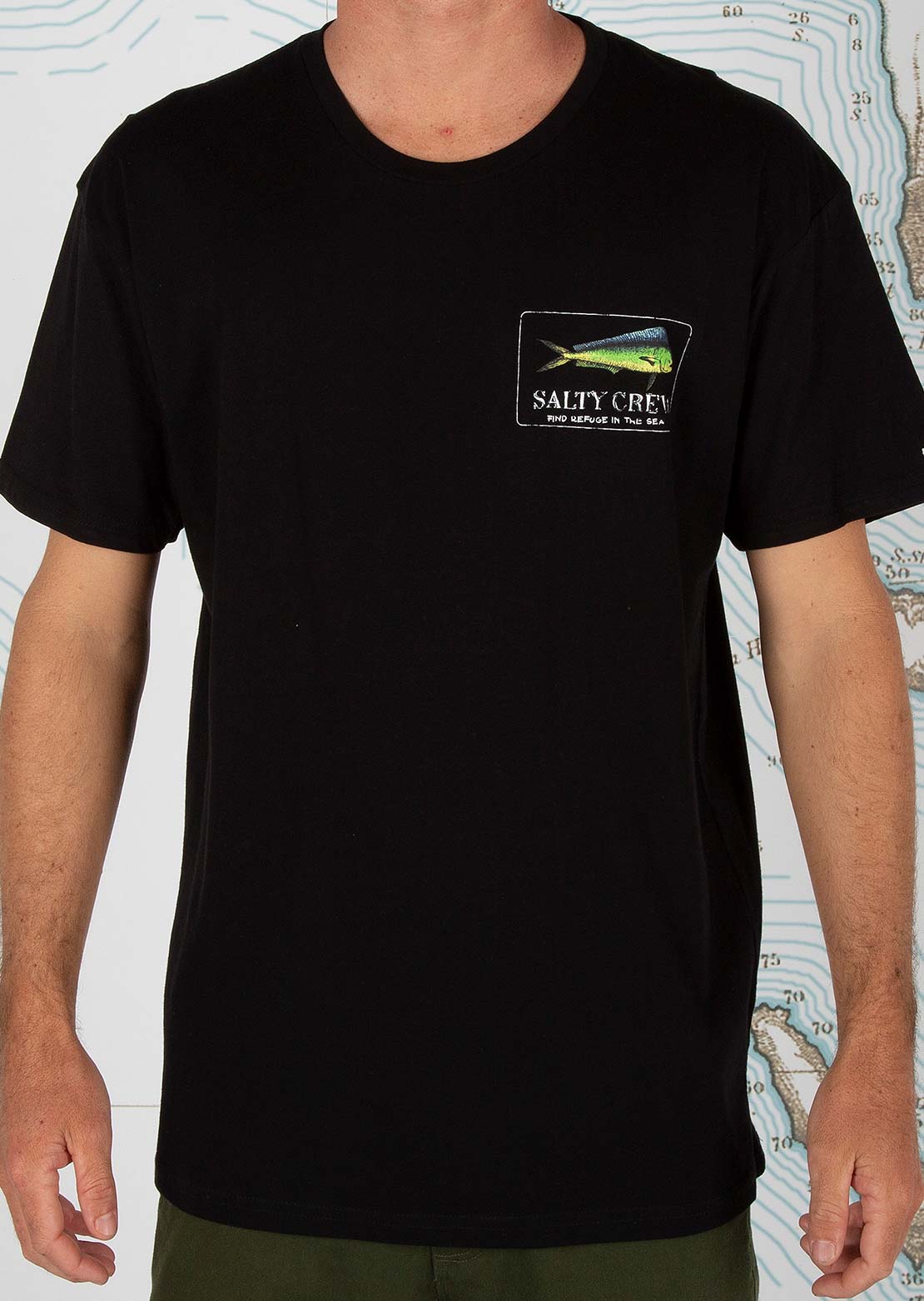 Salty Crew Interclub Premium Short-Sleeve T-Shirt - Men's Black, M