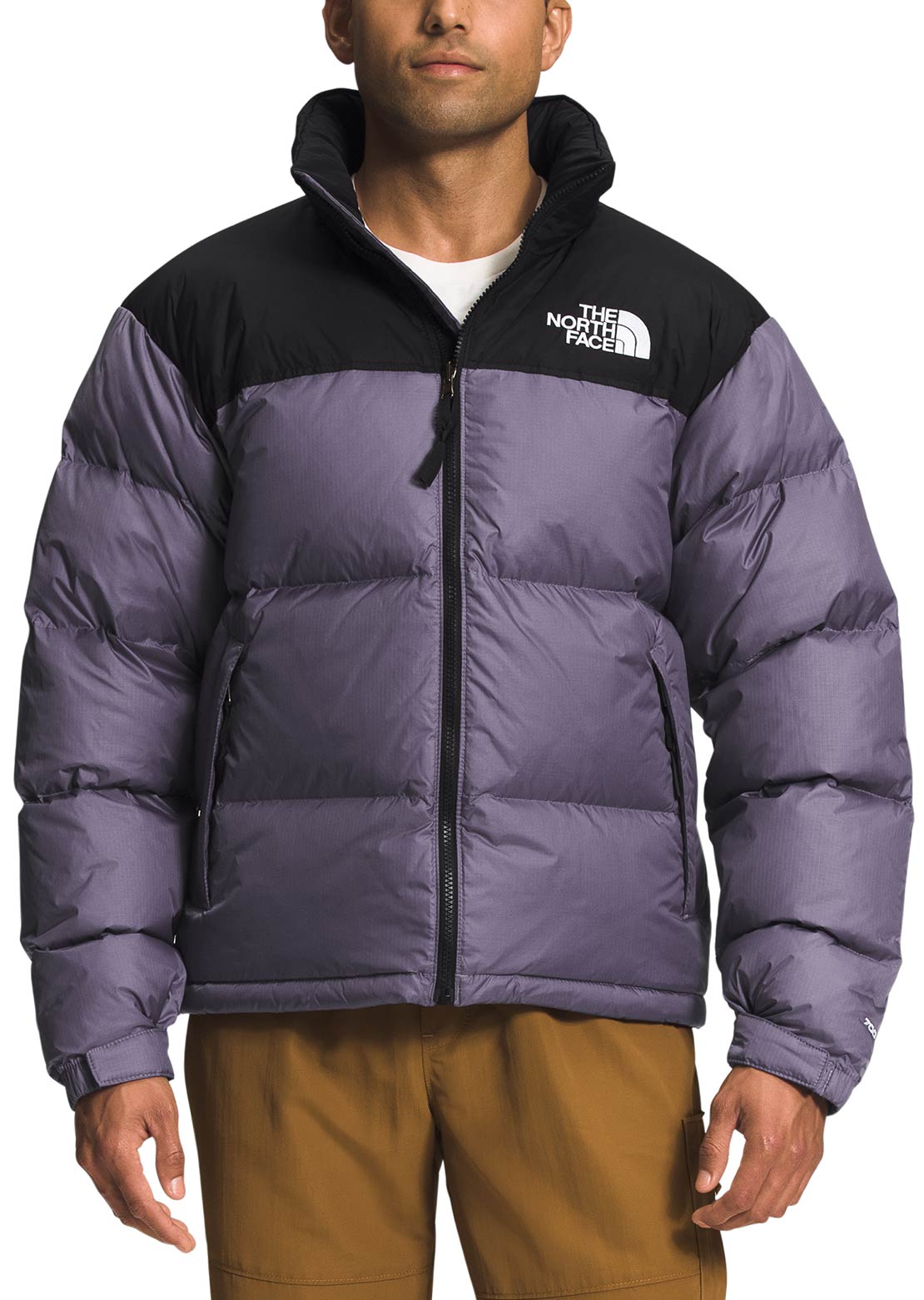 The North Face Men&#39;s 96 Retro Nuptse Jacket Lunarslate/TNF Black