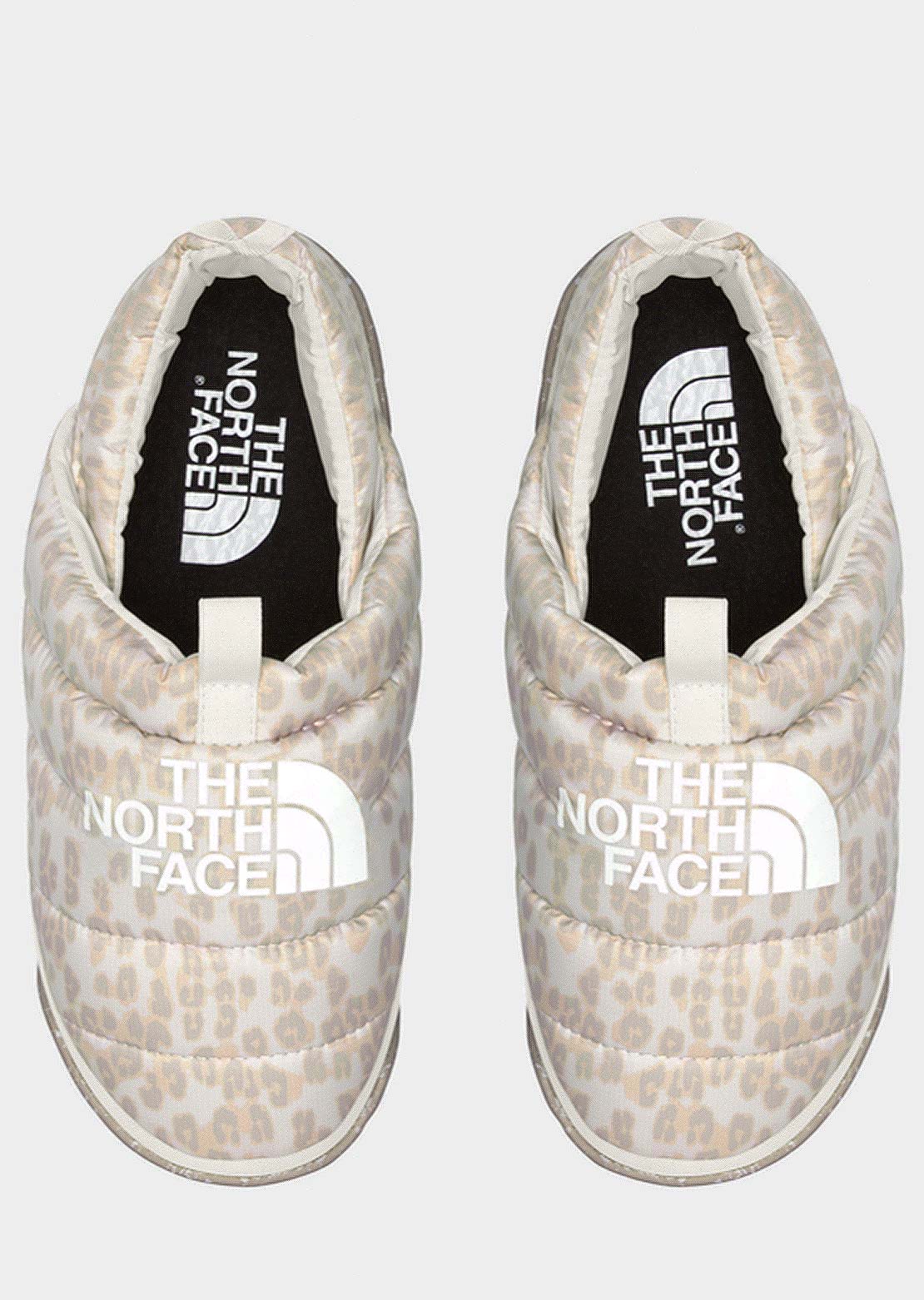 The North Face Women&#39;s Nuptse Mule Slippers Silver Grey Leopard Print/Silver Grey