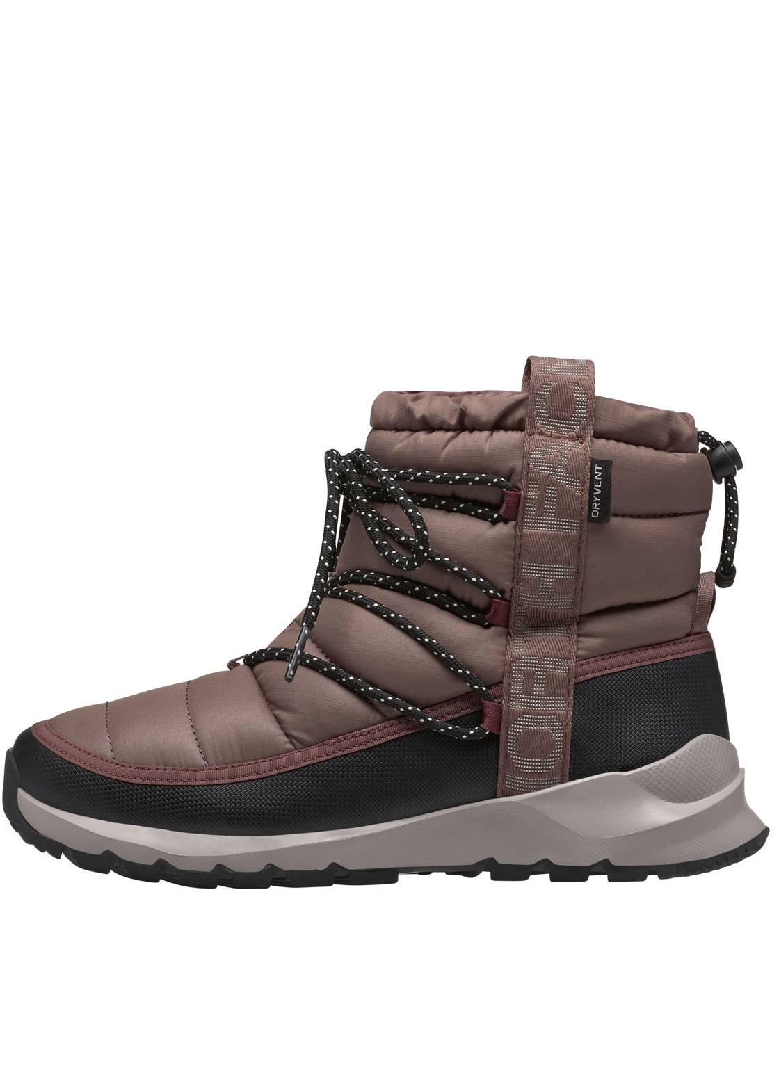 The North Face Women&#39;s ThermoBall Lace Up WP Boots Deep Taupe/TNF Black