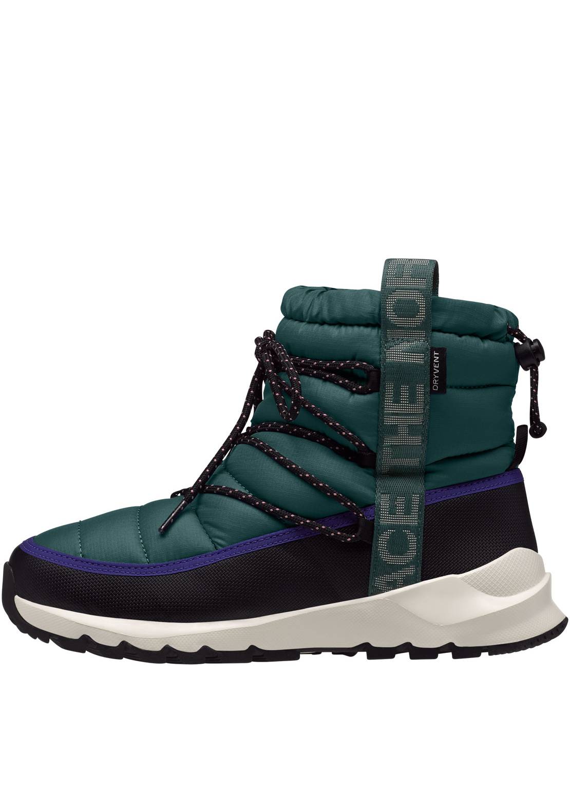 The North Face Women&#39;s ThermoBall Lace Up WP Boots TNF Black/Ponderosa Green