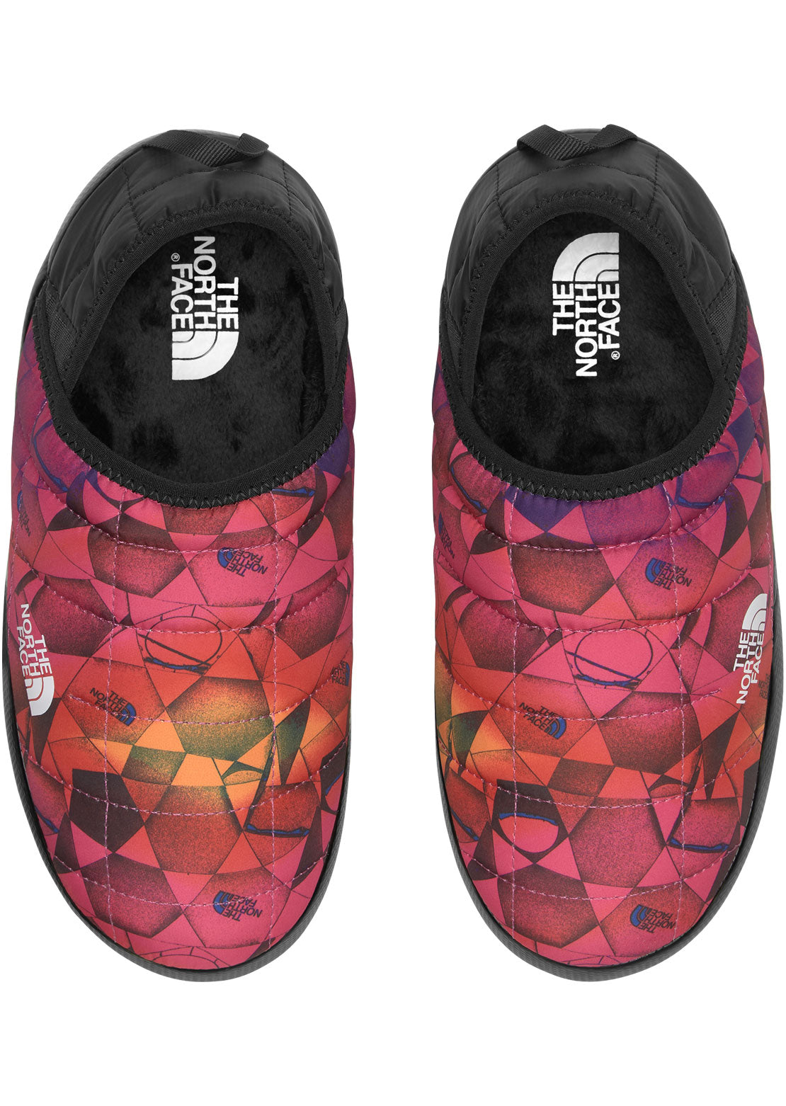 The North Face Women&#39;s ThermoBall Traction Mule V Slippers Mr. Pink Pink Expedition Print/TNF Black