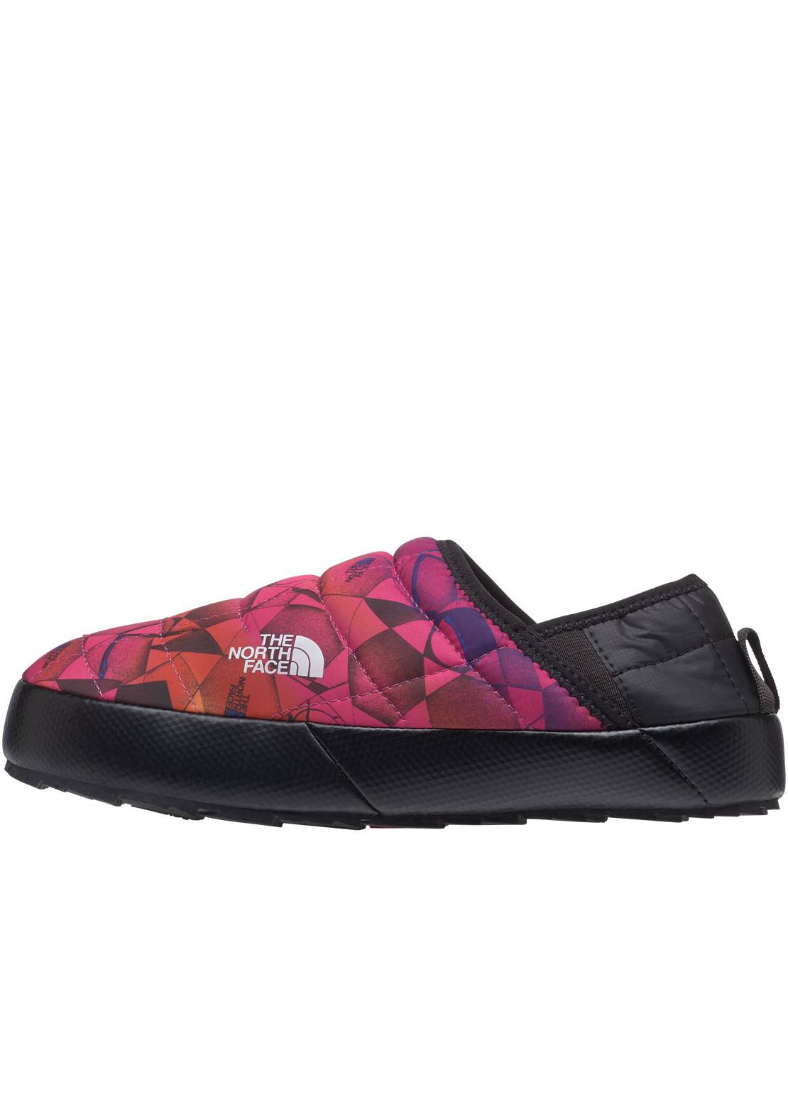 The North Face Women&#39;s ThermoBall Traction Mule V Slippers Mr. Pink Pink Expedition Print/TNF Black