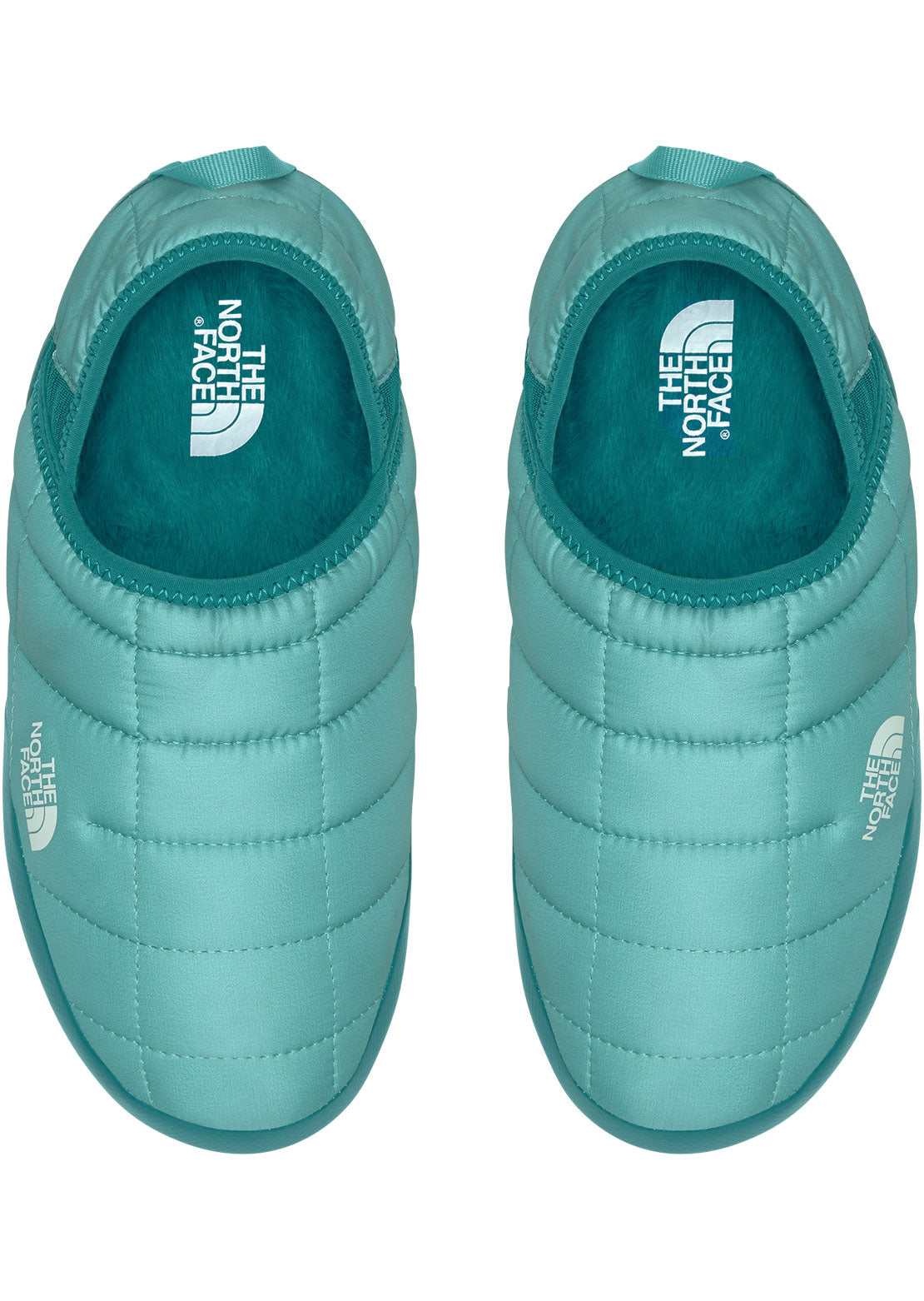 The North Face Women&#39;s ThermoBall Traction Mule V Slippers Wasabi/Harbor Blue