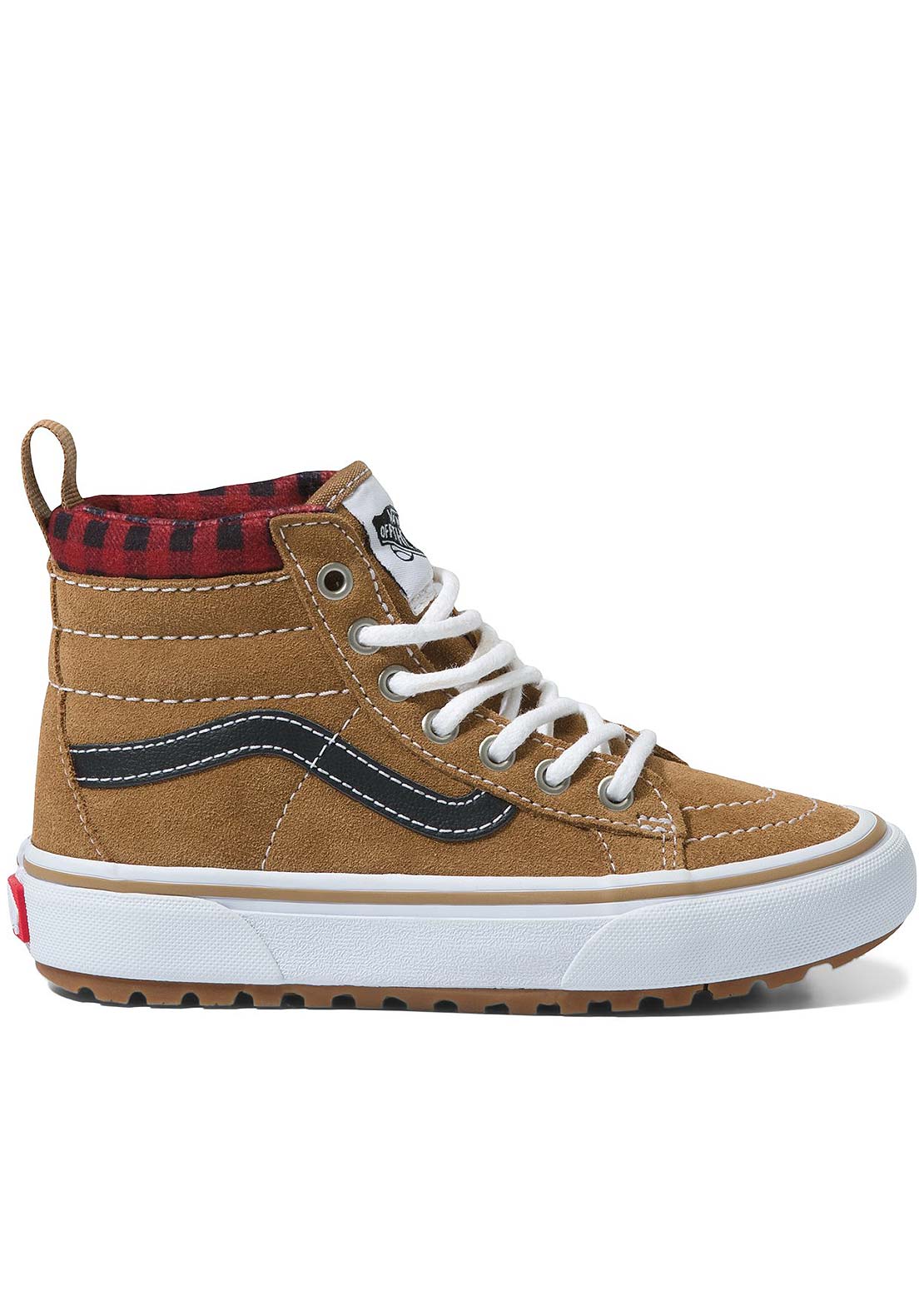 Vans Junior SK8-HI MTE-1 Shoes Plaid Brown/Black