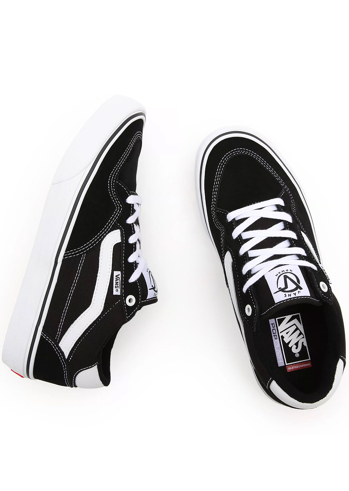 Vans Men&#39;s Rowan Shoes Black/True White