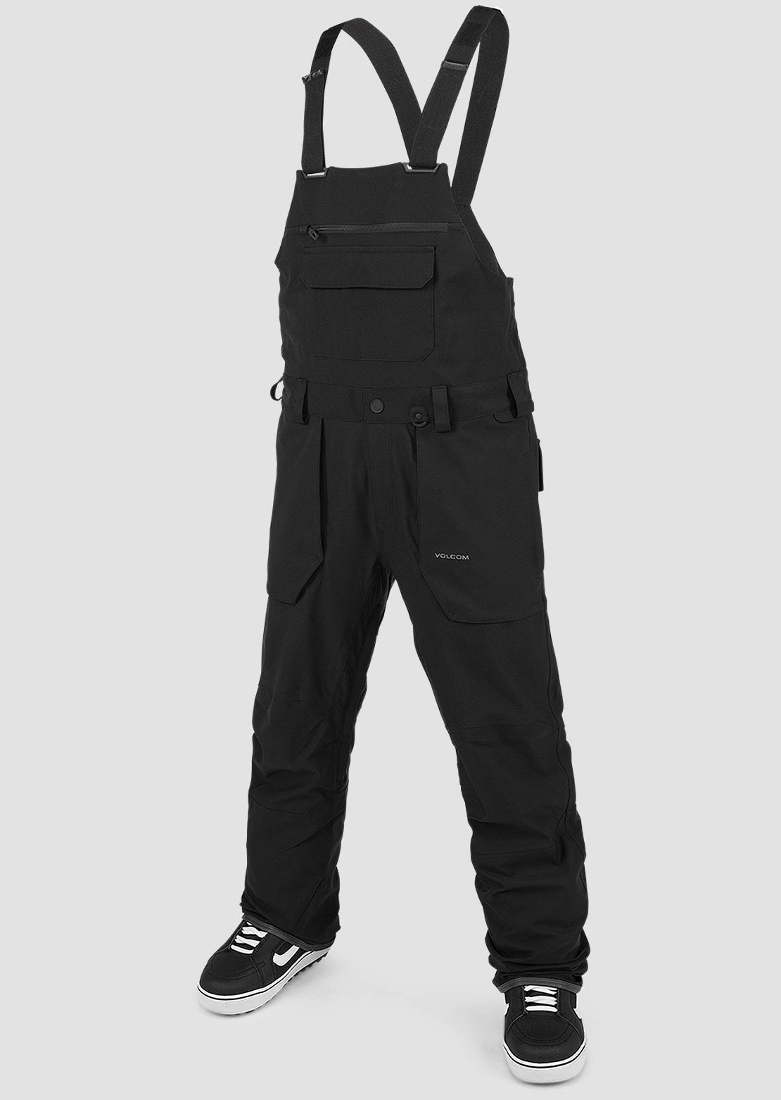 Volcom Men&#39;s Roan Bib Overall Black