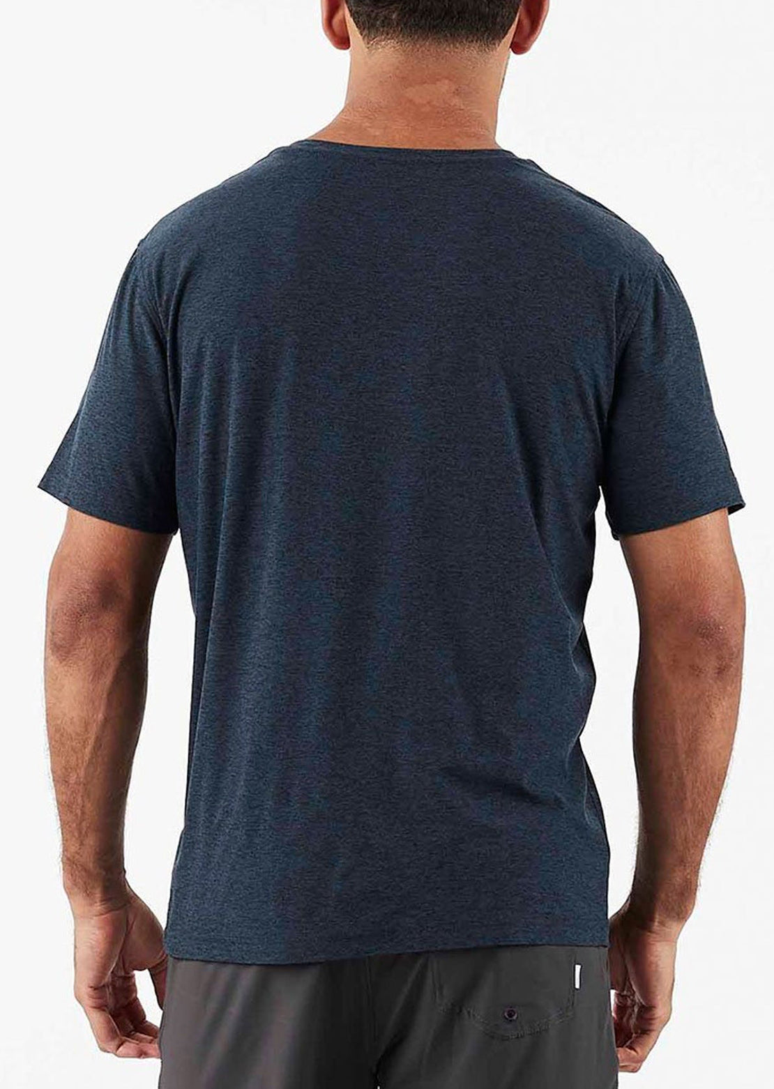 Vuori Men&#39;s Strato Tech T-Shirt Navy Heather